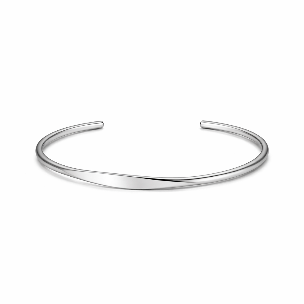 Åpent Cuff Armbånd i Gullbelagt Stål – Justerbart Minimalistisk Design