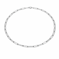 Paperclip Halskjede i Gullfarget Rustfritt Stål – Trendy Lenke for Dame og Herre | Unisex Statement Smykke