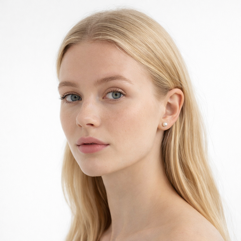 Små Perle Øredobber – 14K Gullfylt Ferskvannsperle Studs