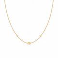 Mini Hjerte Choker Halskjede – 316L Rustfritt Stål