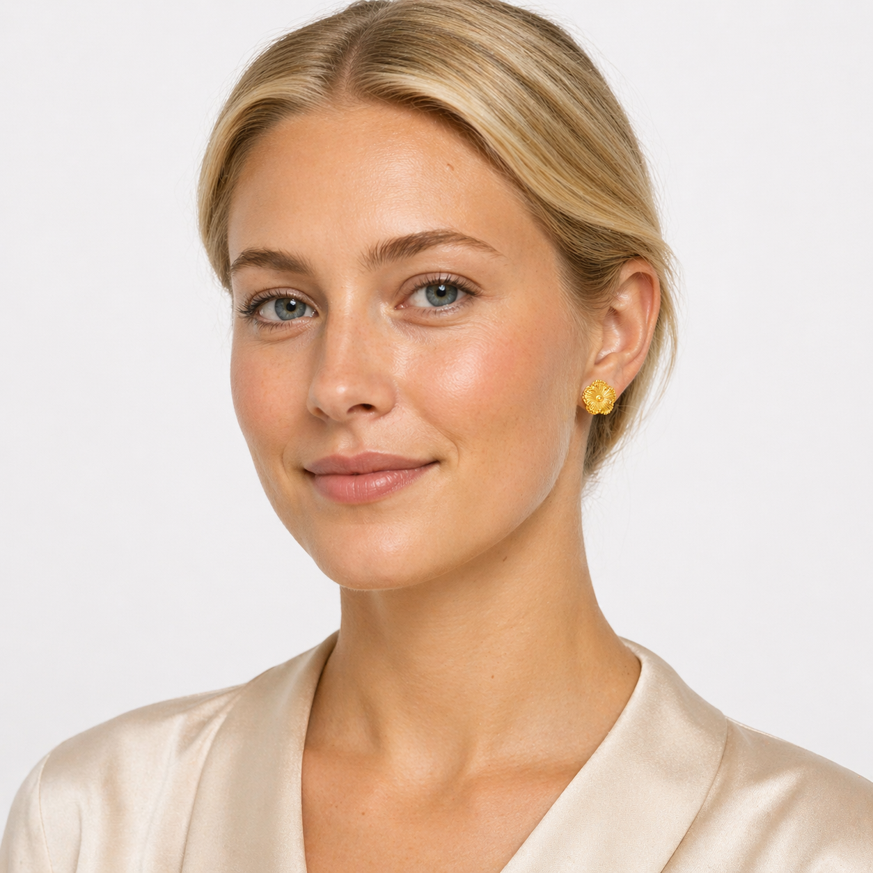Blomster Øredobber til Dame – Vanntette Studs i Rustfritt Stål
