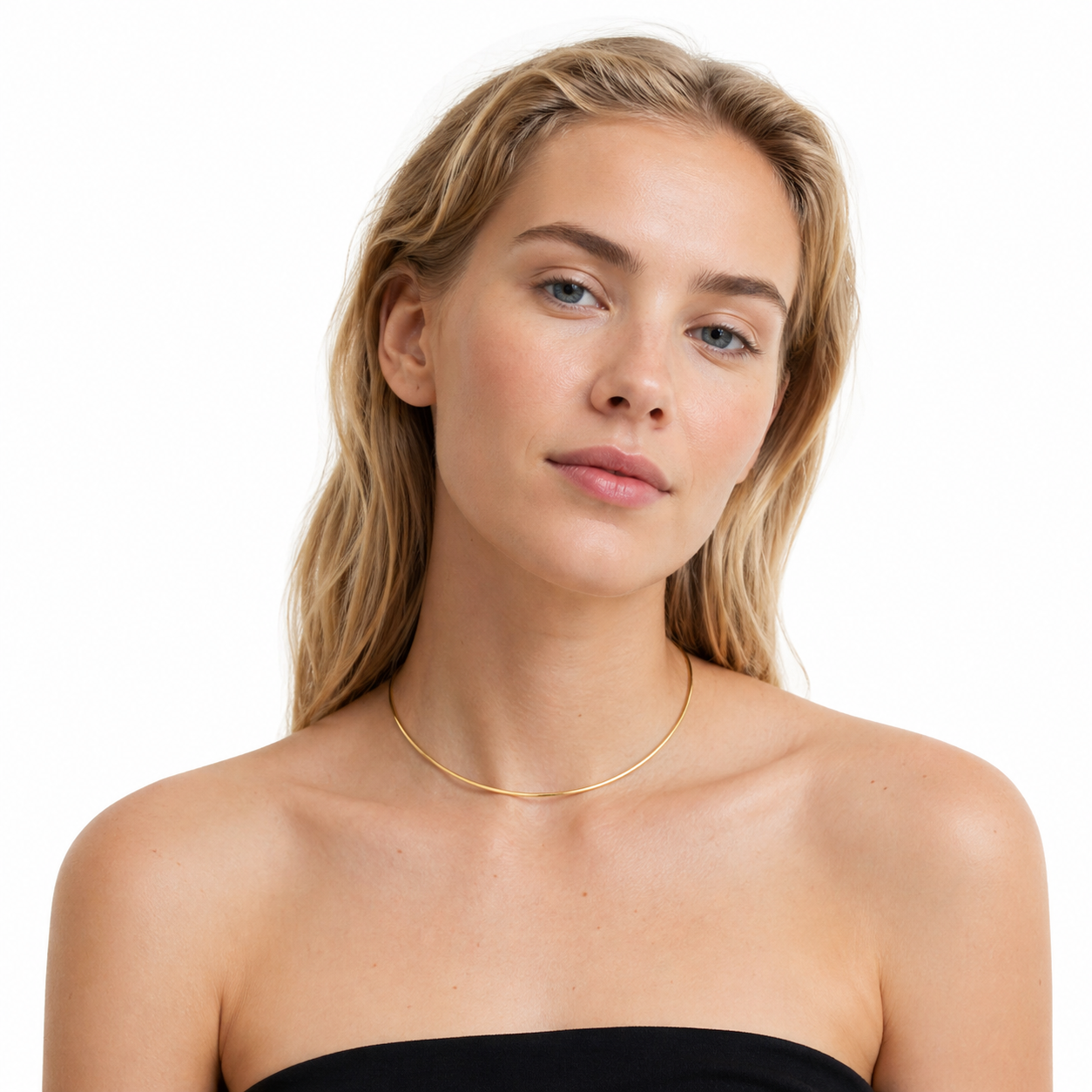 Snake Chain Halskjede til Dame – Gullfarget Minimalistisk Design