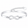 Infinity Armbånd med Zirkonia – Elegant Endless Love Smykke til Dame