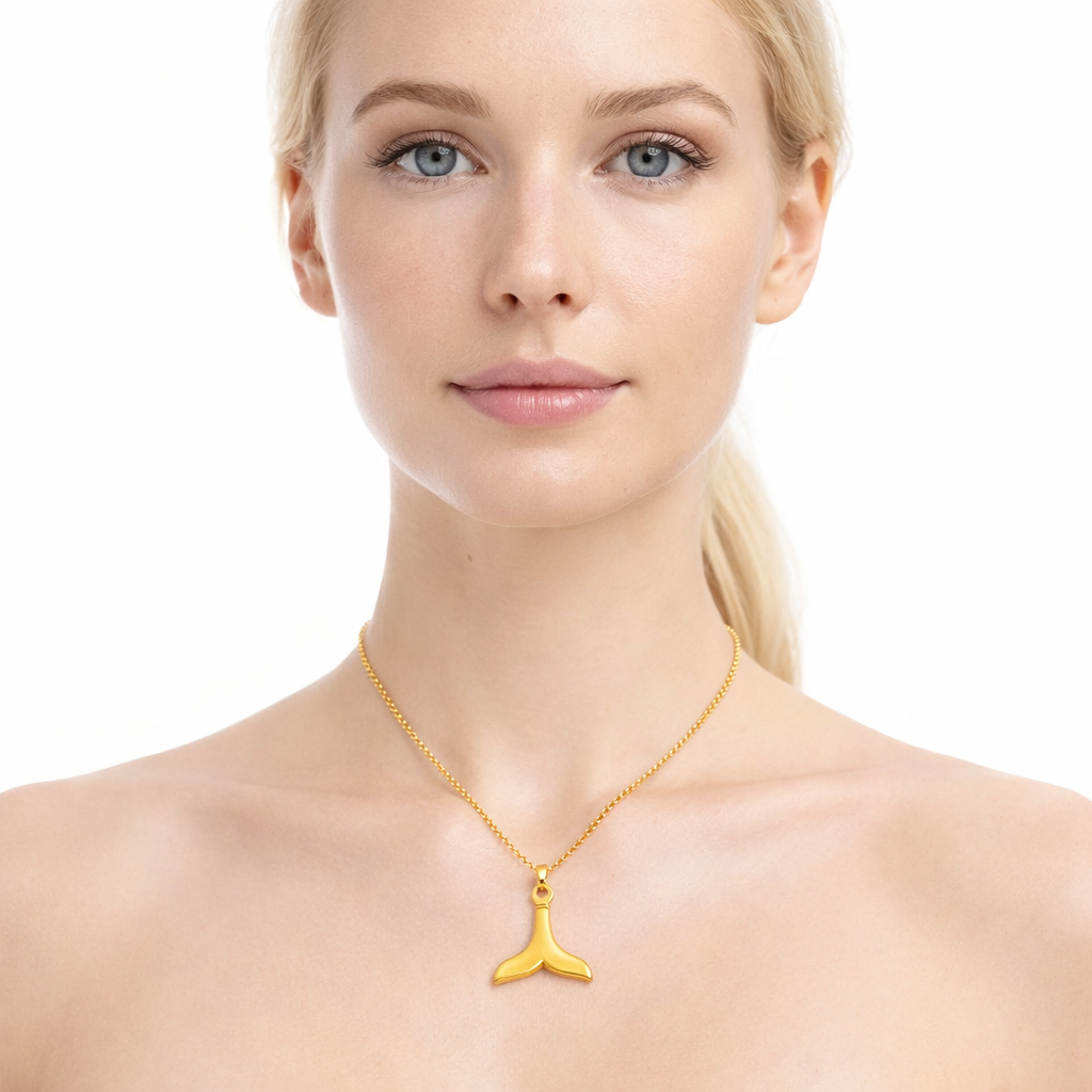 Havfruehale Halskjede i Rustfritt Stål – Vintage Nautisk Choker