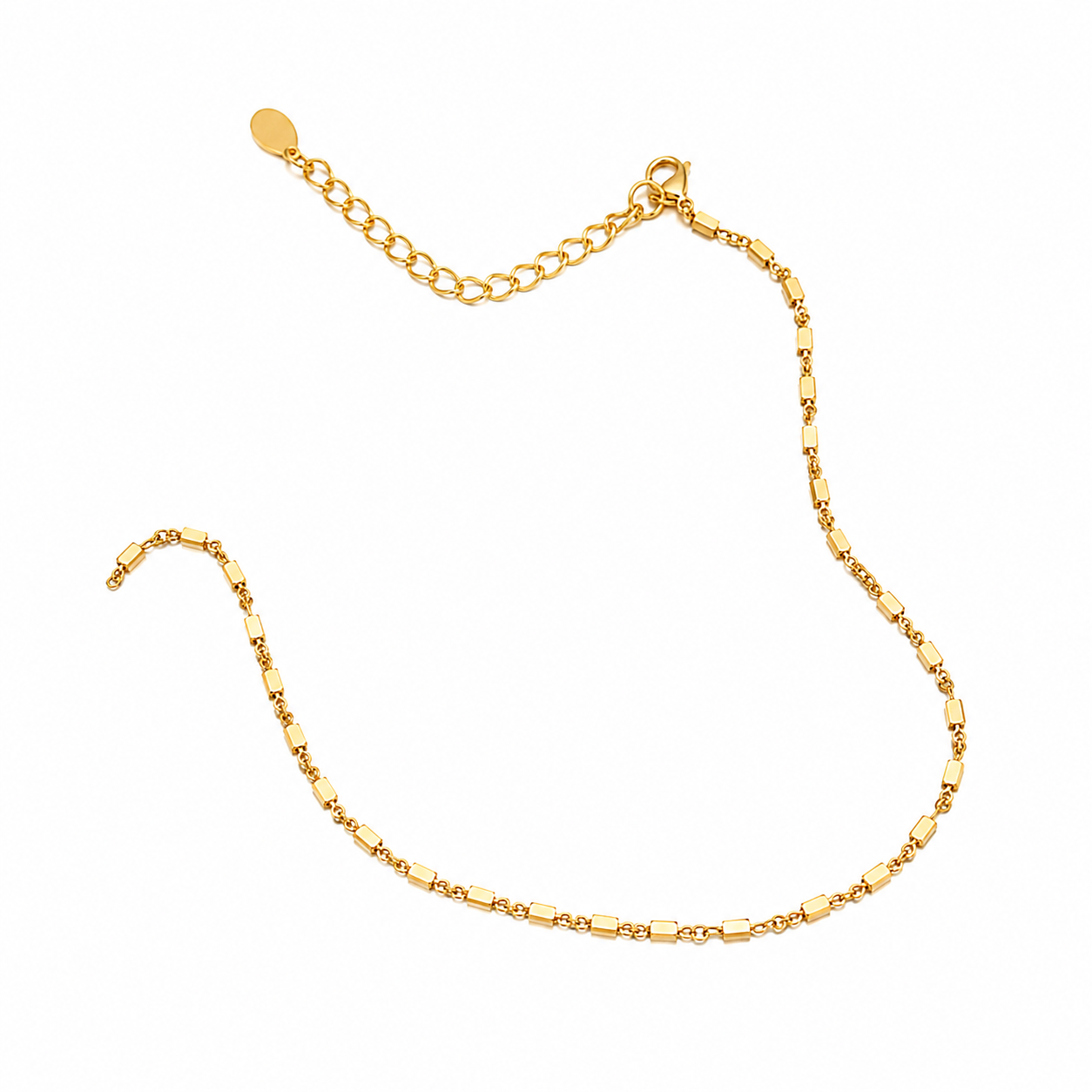Geometrisk Armbånd i 925 Sterling Sølv – Minimalistisk Firkantet Smykke