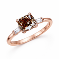 Vintage Geometrisk Ring med Innfelte Zirkonia – Delikat og Elegant Design