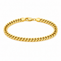 Cuban Link Armbånd i Rustfritt Stål – Gullfarget Lenkearmbånd til Dame