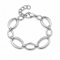 Ovalt Lenkearmbånd i Rustfritt Stål – Elegant Armbånd til Dame