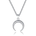 Halvmåne Halskjede i Rustfritt Stål – Crescent Moon Choker