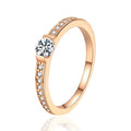 Moissanitt Eternity Ring i 925 Sterling Sølv med Roségullbelegg – 0,3 CT