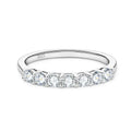 Halv Eternity Ring med Moissanitt i 925 Sterling Sølv – 7 Steins Design