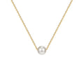 Perle Halskjede med Twist Design – Minimalistisk Choker i Gull/Sølv