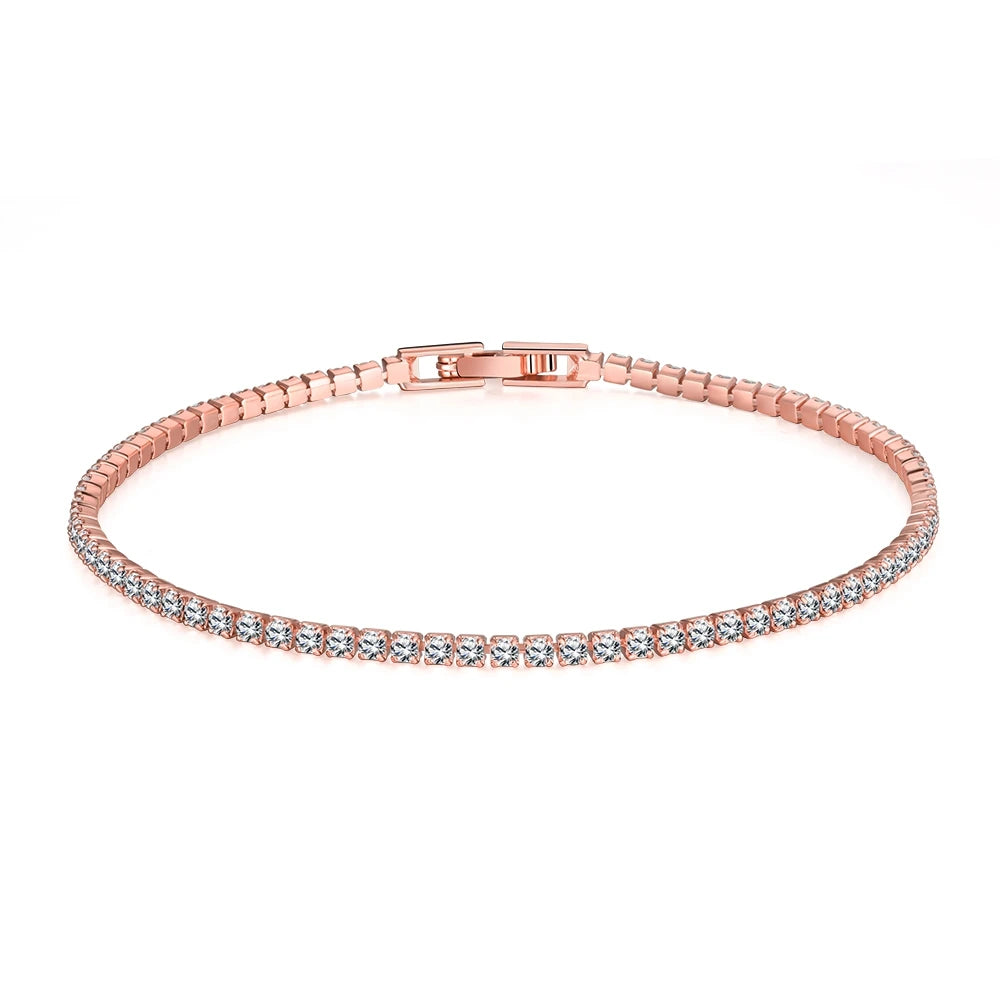 Moissanite-inspirert Armbånd i 925 Sterling Sølv – Elegant Smykke til Dame