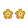 Blomster Øredobber til Dame – Vanntette Studs i Rustfritt Stål