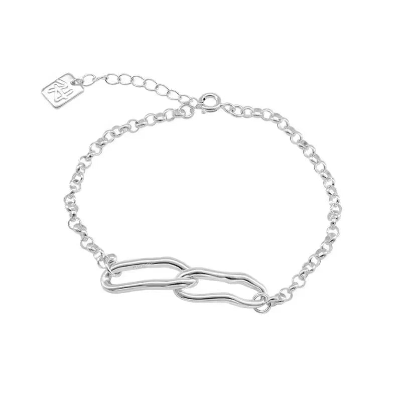 Elegant armbånd i 925 sterlingsølv med minimalistisk design