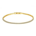 Tennisarmbånd i 925 Sterling Sølv – Elegant Armbånd med Glitrende Zirkonia