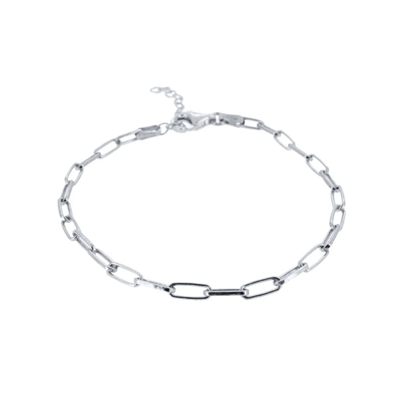 Paperclip Armbånd i 925 Sterlingsølv – Gullfarget Minimalistisk Lenke