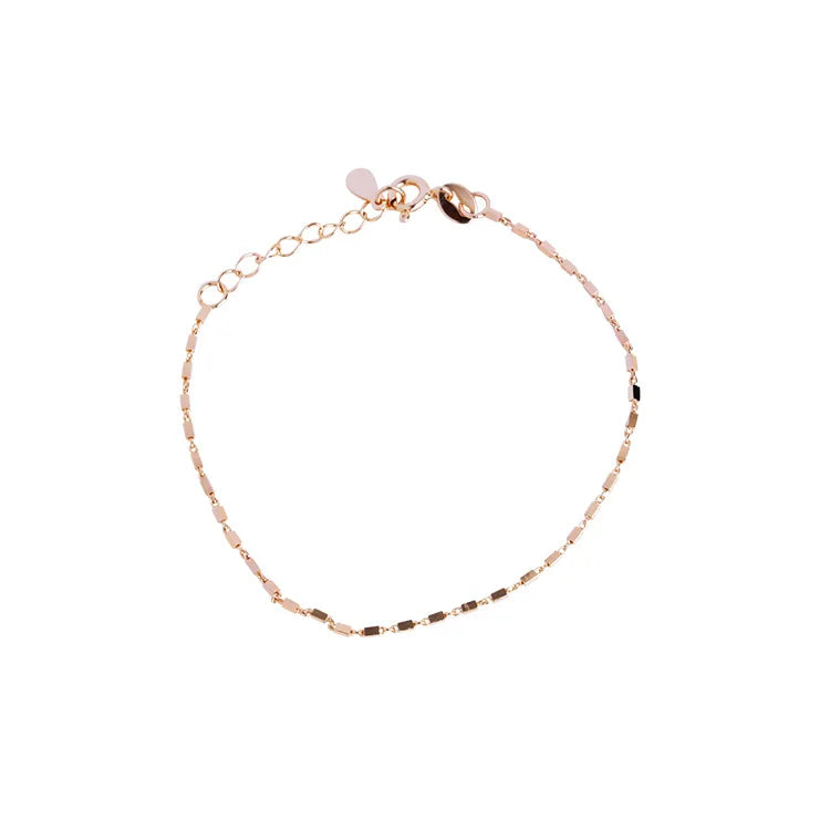 Geometrisk Armbånd i 925 Sterling Sølv – Minimalistisk Firkantet Smykke