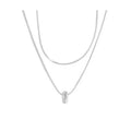 Geometrisk Halskjede i 925 Sterling Sølv – Elegant Anheng til Dame