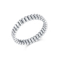 Geometrisk Eternity Ring i 925 Sterling Sølv for Dame – Vintageinspirert Design