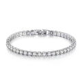 Tennisarmbånd i 925 Sterling Sølv – 4 mm Zirkonia for Elegant Hverdagsluksus