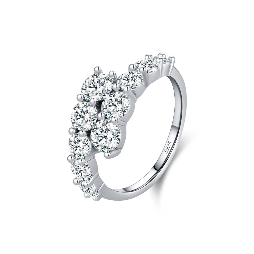 Evighetsring i 925 Sterling Sølv med Zirkonia – Klassisk Alliansering for Dame
