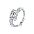 Evighetsring i 925 Sterling Sølv med Zirkonia – Klassisk Alliansering for Dame