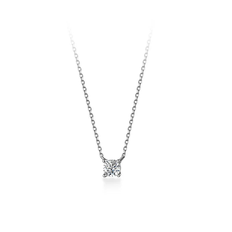 Minimalistisk Halskjede i 925 Sterling Sølv for Dame – 38 + 4,8 cm