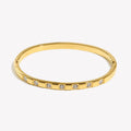 Bangle Armbånd med Rhinestones – 18K Gullbelagt Stål (Tarnish-Free)