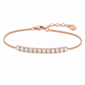 Armbånd i Ekte 925 Sterling Sølv med Hvite Zirkonia – Roségullbelagt Damearmbånd