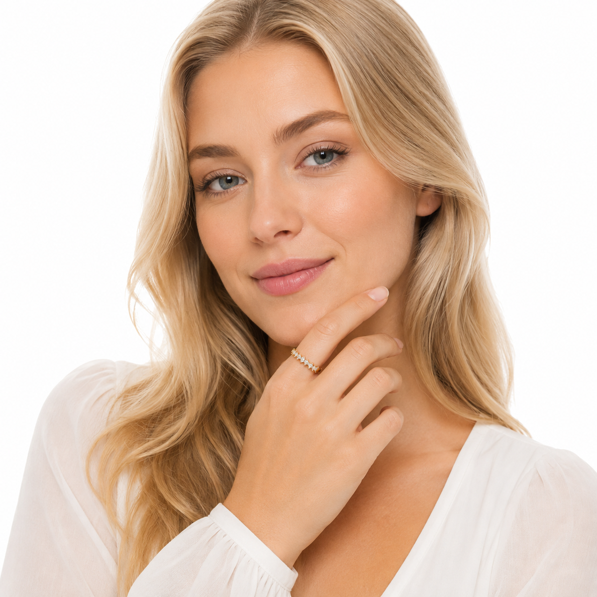 Marquise Moissanitt Ring i 925 Sterling Sølv – D/VVS1 Forlovelsesring for Dame