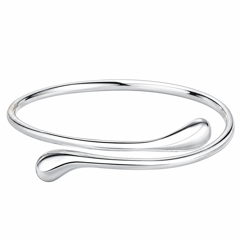 Elegant armbånd til dame i 925 sterlingsølv med dråpedesign – tidløst smykke til hverdag og fest