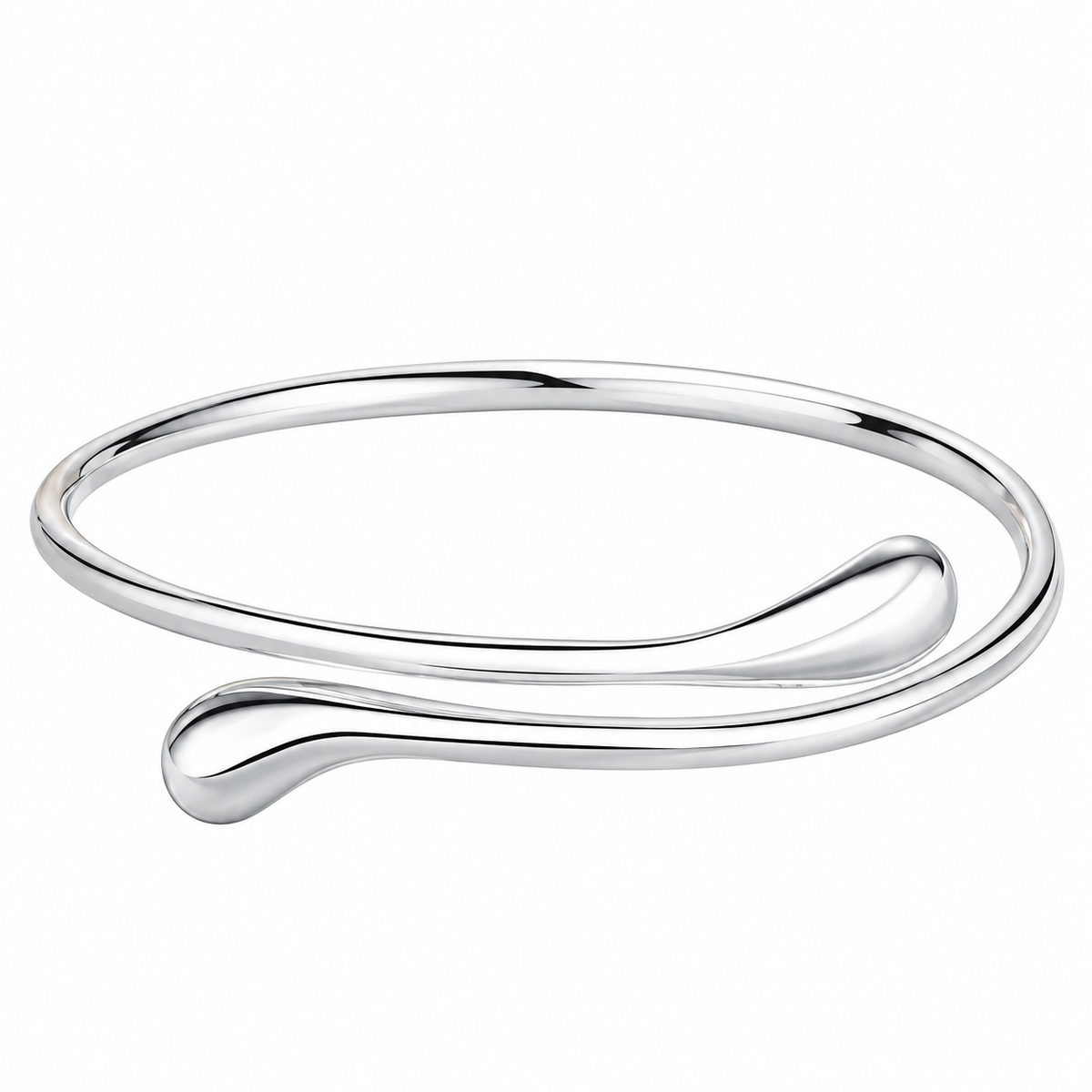 Elegant armbånd til dame i 925 sterlingsølv med dråpedesign – tidløst smykke til hverdag og fest