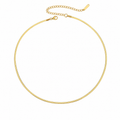 Snake Chain Halskjede til Dame – Gullfarget Minimalistisk Design