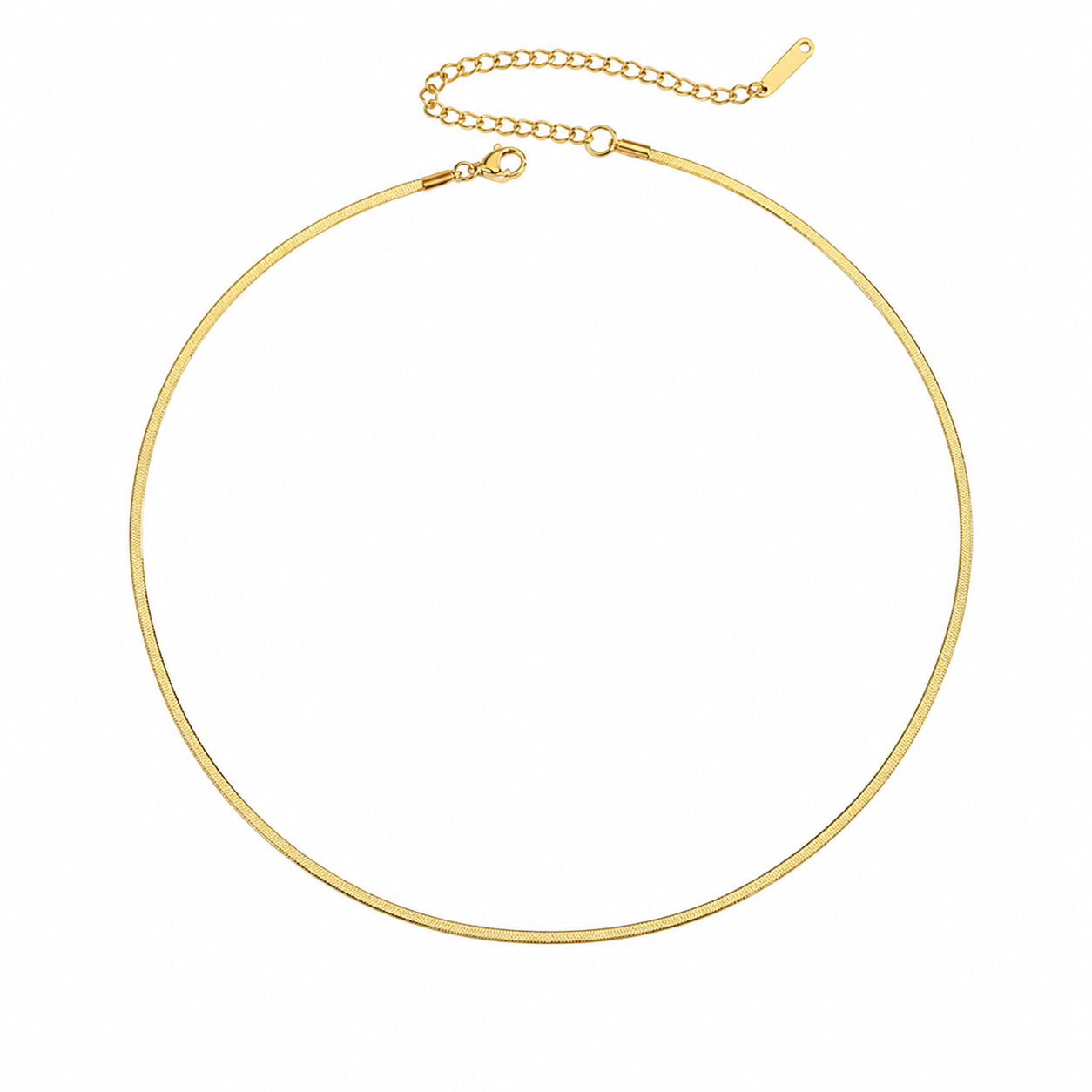 Snake Chain Halskjede til Dame – Gullfarget Minimalistisk Design