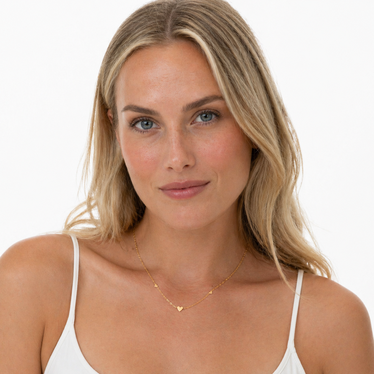 Mini Hjerte Choker Halskjede – 316L Rustfritt Stål
