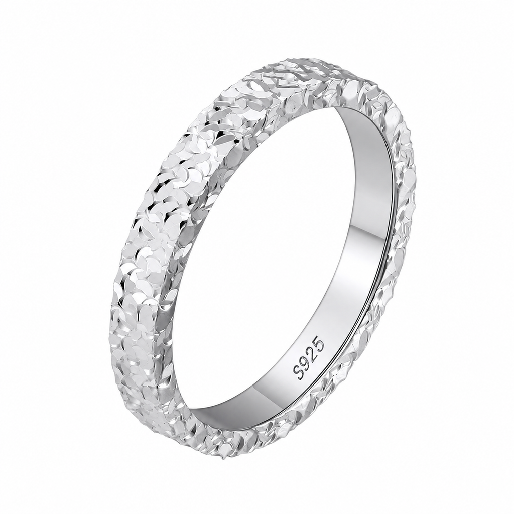 Klassisk Ring i 925 Sterling Sølv – Elegant Blank Ring for Dame