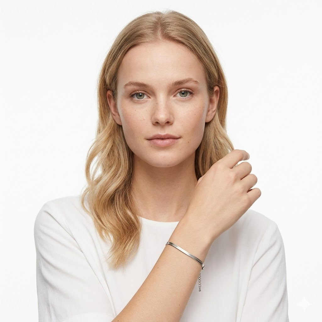 Snake Chain Armbånd i Gullfarget Stål – 2–5 mm Elegant og Tidløst Design